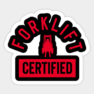 Forklift Certified Meme Sticker